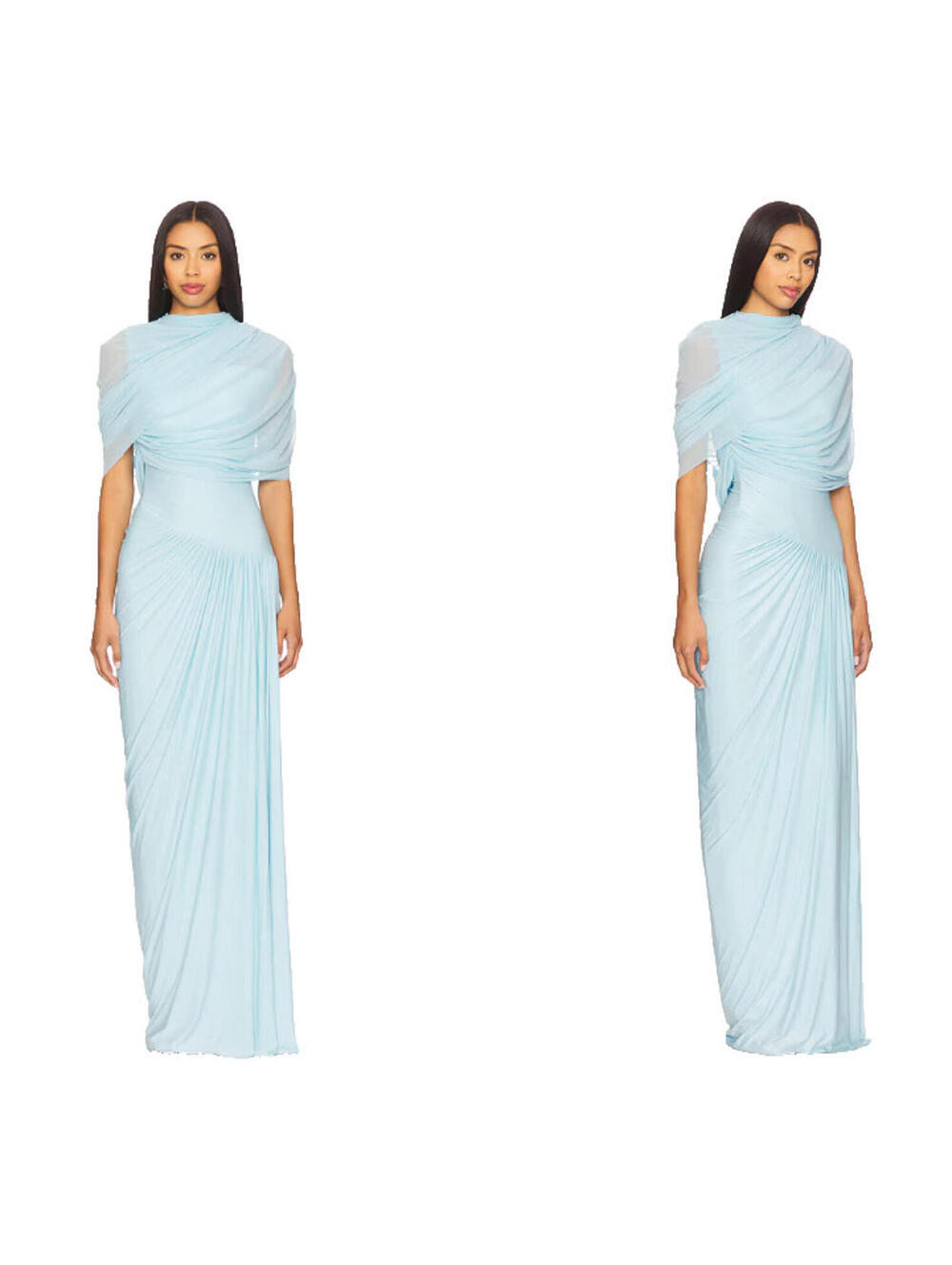 Deme by Gabriella Jasmine Dress Blue Mesh fabric SIZE S NWT $490MSRP